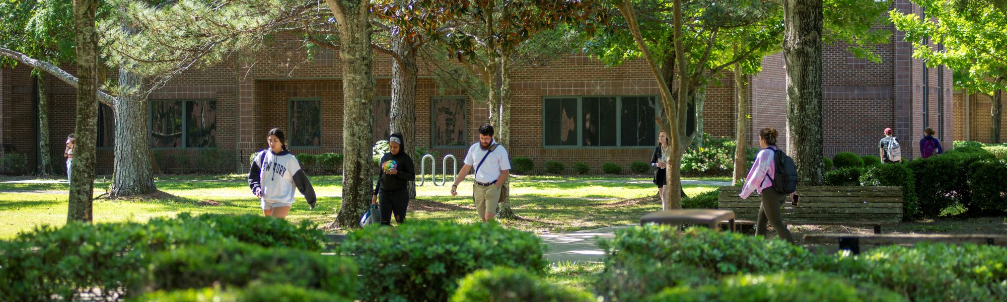 Students walking to class.